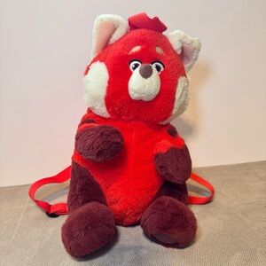 Disney Store Turning Red Mei Lee Panda Plush Childs Backpack 14 inch